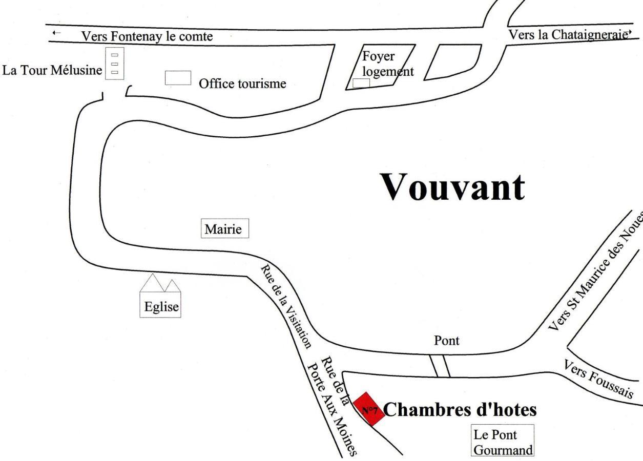 Chambres De La Porte Aux Moines Vouvant Exteriér fotografie